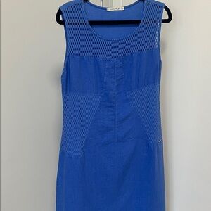 Maloka 100% linen dresse Royal Blue